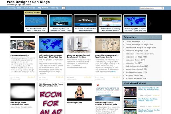 Covertvideopress theme site design template sample