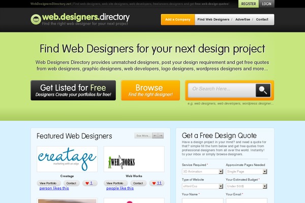 WordPress website example screenshot