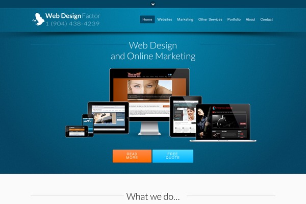 Flare theme site design template sample