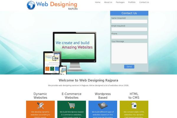 webdesigningrajpura.com site used Wdr_theme