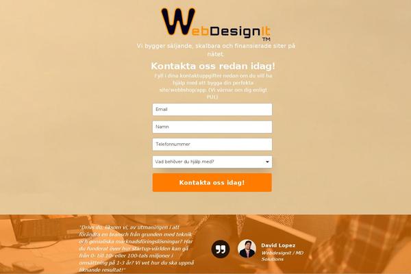 webdesignit.se site used Webdesignit