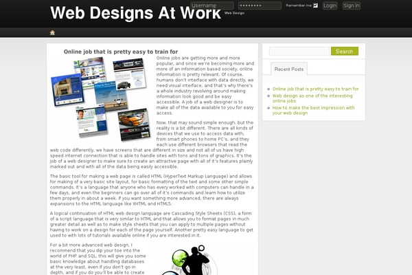 webdesignsatwork.com site used Splix