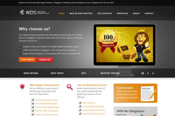 Wds theme site design template sample