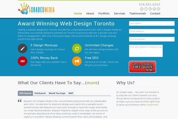 webdesigntoronto88.ca site used 5shades