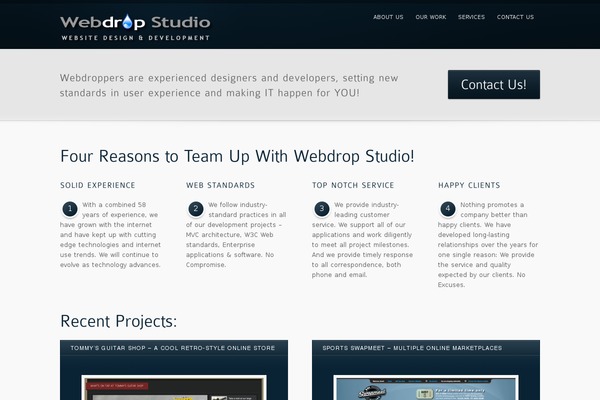 WordPress website example screenshot