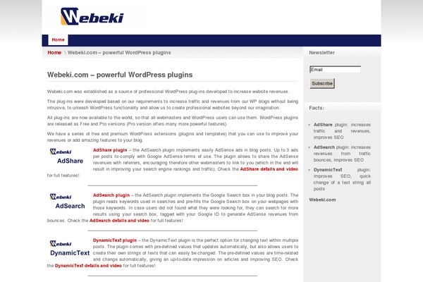 webeki.com site used Afterburner