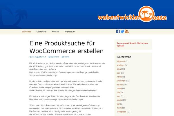 webentwickler-oase.de site used Webdev