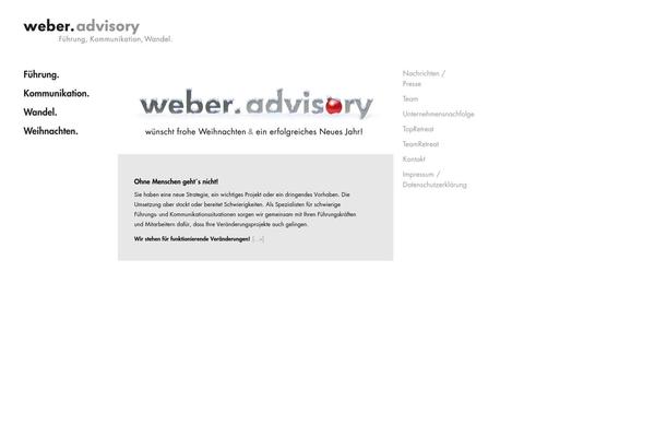 weber-advisory.com site used Weber