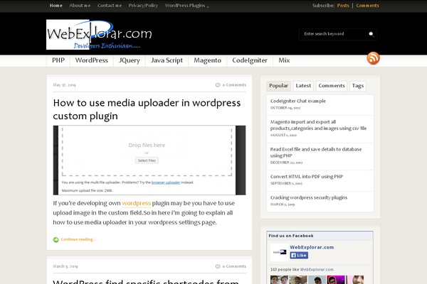 webexplorar.com site used Coinpress-child