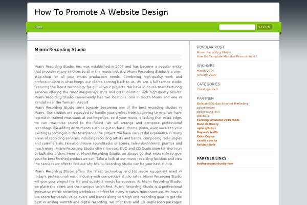 Tmp theme site design template sample