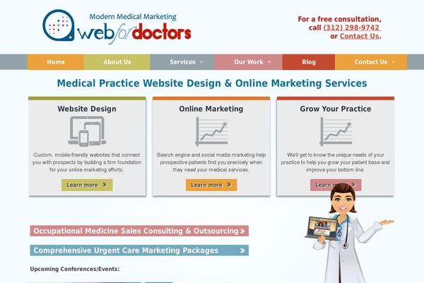 webfordoctors.com site used Pasternack-wp