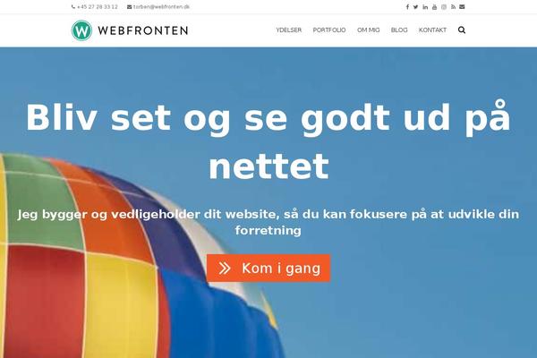 webfronten.dk site used Webfronten-astra