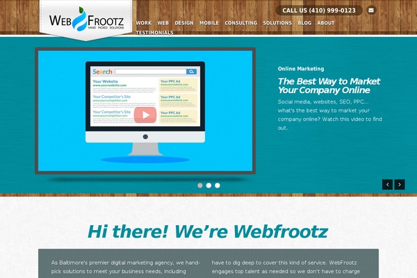 webfrootz.com site used Webfrootz