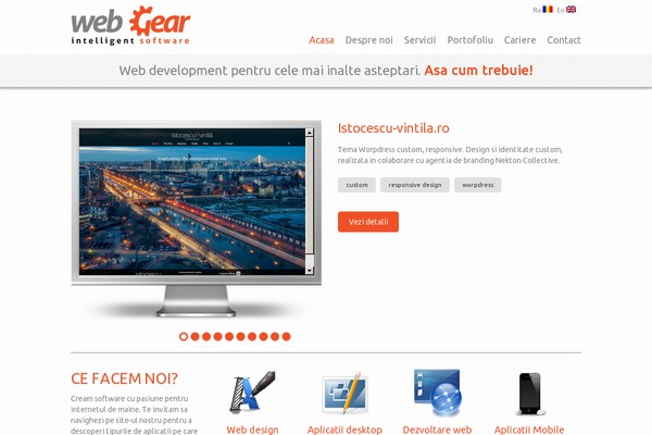 webgearsoftware.com site used Webgear.ro