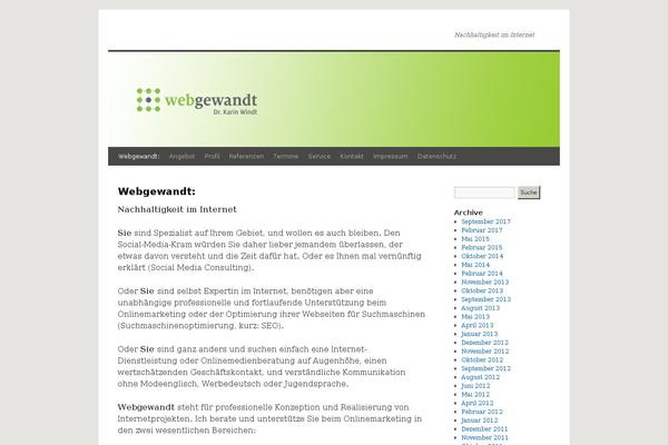 WordPress website example screenshot