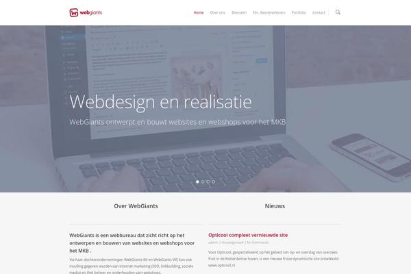 WordPress website example screenshot