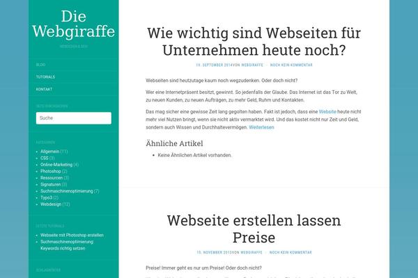 webgiraffe.de site used Flat