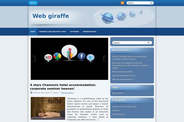 webgiraffe.net site used Blueweb