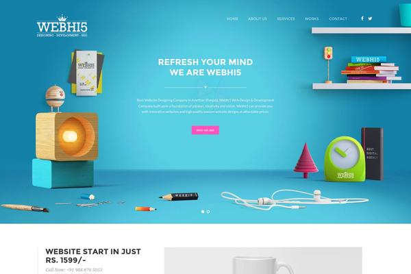 webhi5 theme websites examples