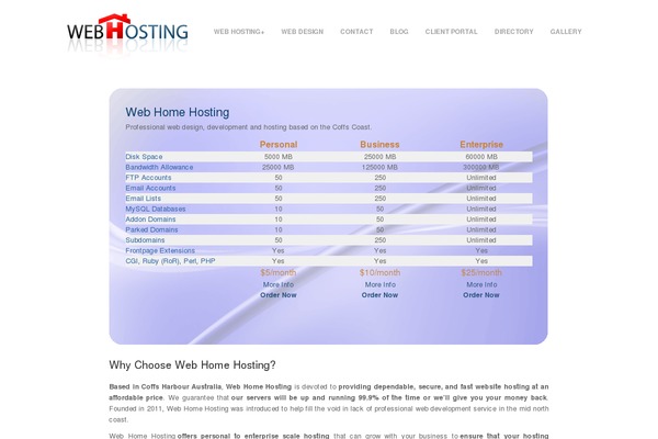 webhomehost.com site used Vimes-child