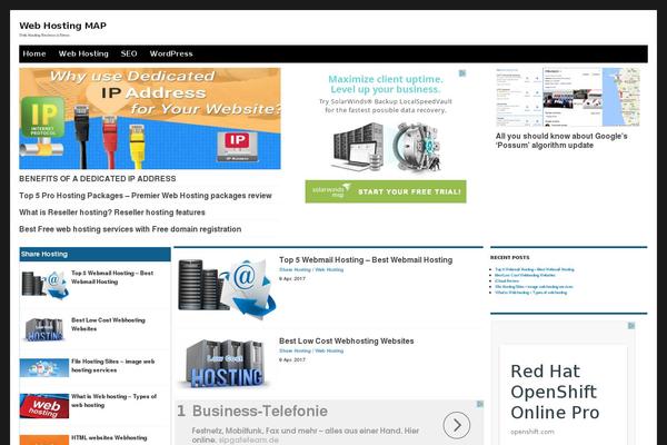 webhostingmap.com site used Webhost