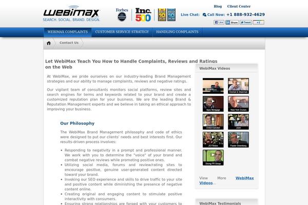 webimaxcomplaints.com site used Webimax