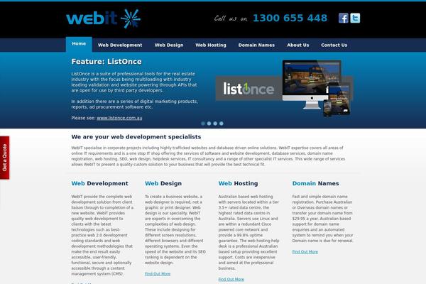Webit theme site design template sample