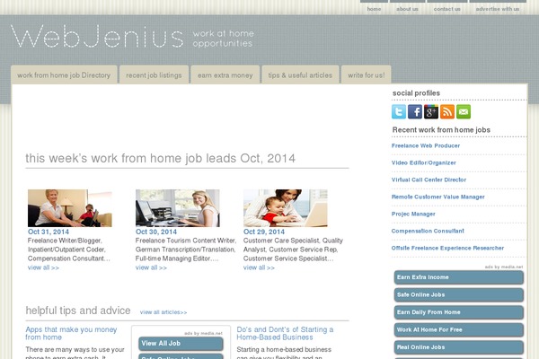 webjenius.com site used Webjenius