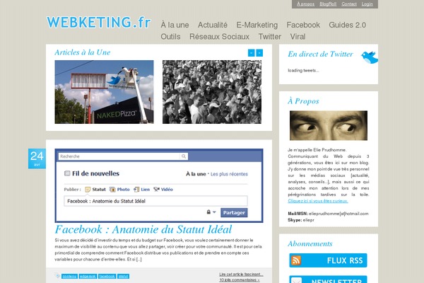 webketing.fr site used Clean Blog