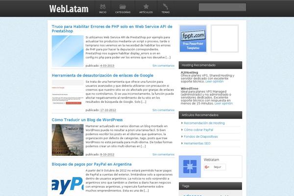 WordPress website example screenshot