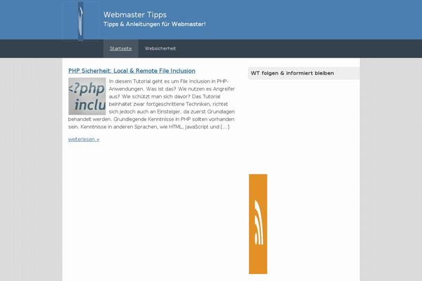 webmaster-tipps.de site used Wttheme