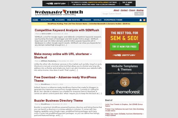 webmastercrunch.com site used Webmastercrunch