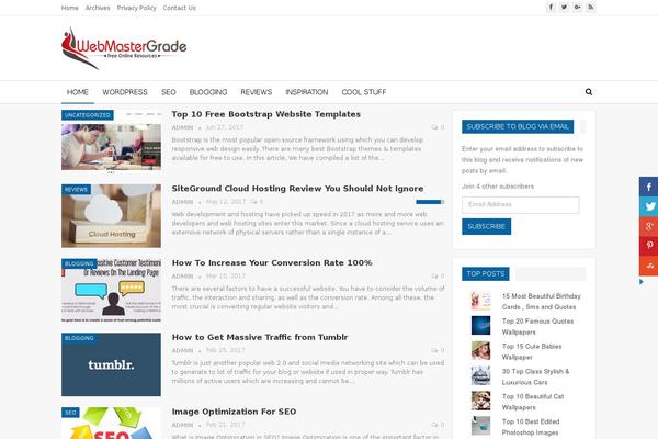 webmaster WordPress theme, websites list used webmaster theme webmaster theme websites examples