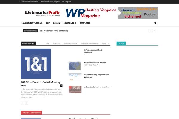 Newspaper theme site design template sample