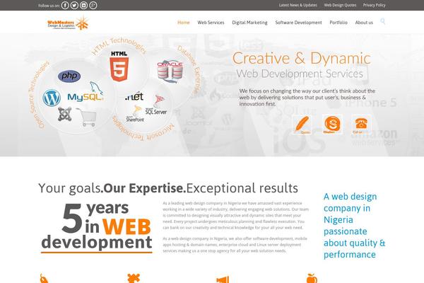 webmastersng.com site used Webmasters