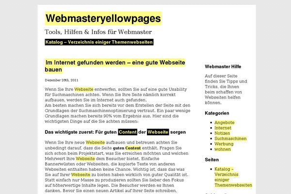 webmasteryellowpages.com site used Sirup