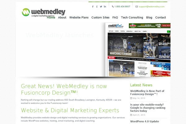 WordPress website example screenshot