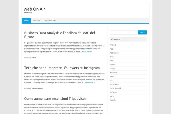 Iconic One theme site design template sample
