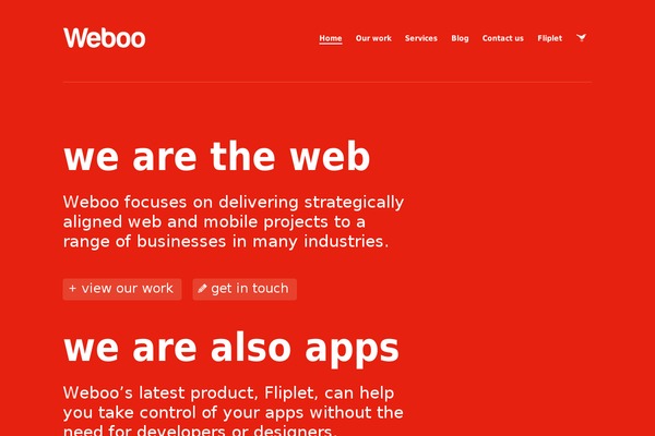 weboo.biz site used Weboo