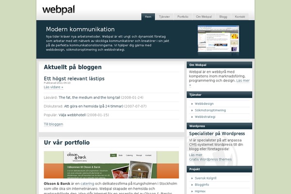 WordPress website example screenshot