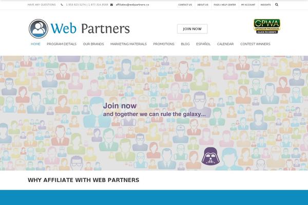 webpartners.co site used Webpartners-v1-child