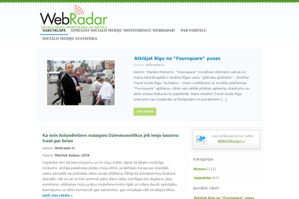 webradar.lv site used Freshpick