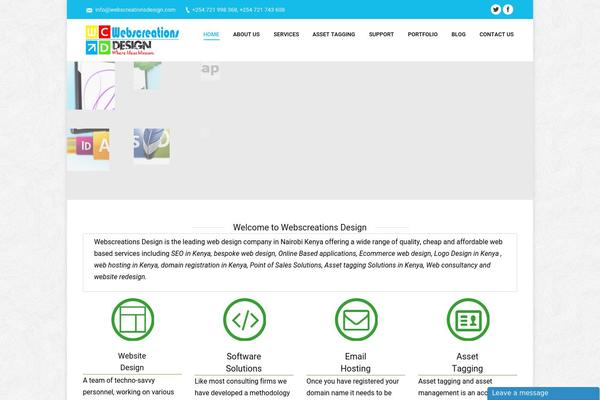 webscreationsdesign.com site used Webscreations