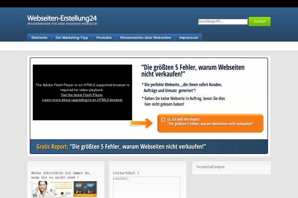 webseiten-erstellung24.de site used Headlines