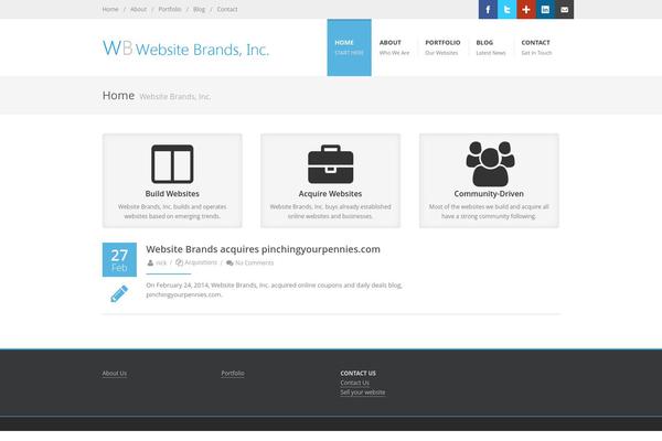 WordPress website example screenshot