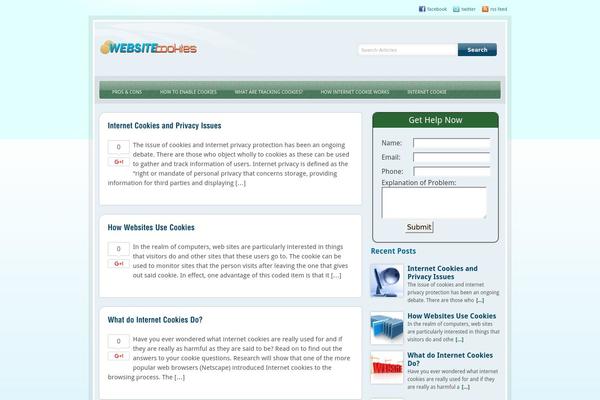 Bluedream theme site design template sample