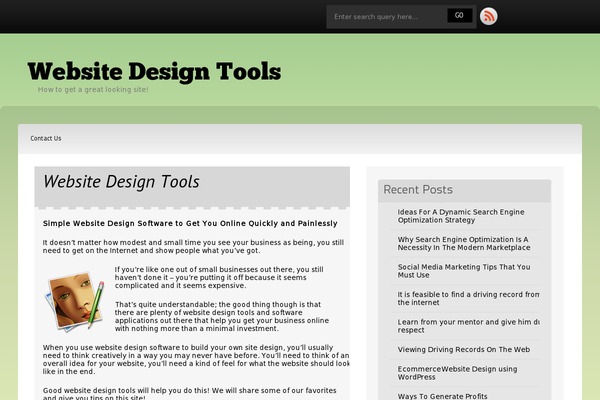 Destro theme site design template sample