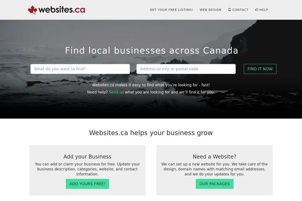 websites.ca site used Divi-child-custom