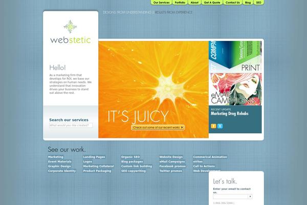 webstetic.com site used Webstetic