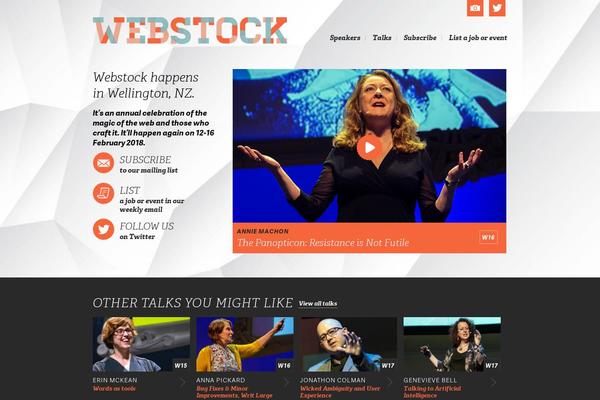 webstock.org.nz site used Webstock-site